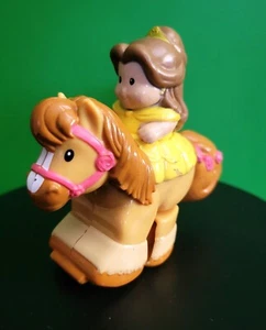 Fisher Price Little People Disney Princess Belle Klip Klop Horse - Picture 1 of 2