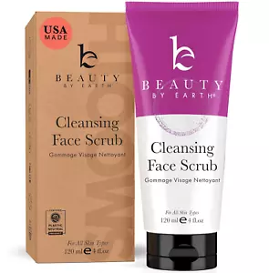 Face Scrub - USA Made with Natural & Organic Ingredients, Cleanses and Exfoliate - Picture 1 of 12