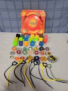 Beyblade Takara Tomy Hasbro Metal Fusion LOT and Travel Arena - Case - Picture 1 of 15