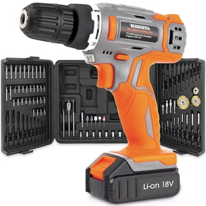 Cordless Drill Driver Set 18V Battery Electric Screwdriver & 89PC Accessory Kit - Picture 1 of 9