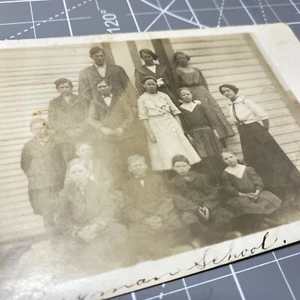 Central Texas Vintage Photo class photo children teacher rural #0414 - Picture 1 of 24