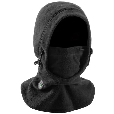 ROCKBROS Sturmhaube Fleece Balaclava Winter Ski Maske Kopfbedeckung Schwarz Neu
