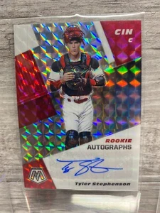 2021 Mosaic Tyler Stephenson Mosaic Prizm Rookie Auto Autograph RC #RAM-TY Reds - Picture 1 of 2