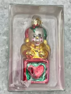 Christmas Ornament KURT S. ADLER Jack-In-The-Box MEDALLION COLLECTION MIB Glass - Picture 1 of 4