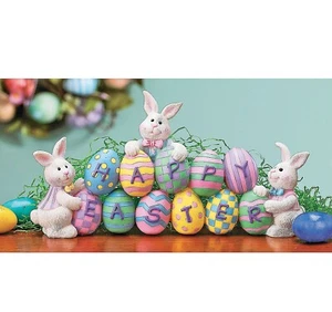 Eggs & Easter Bunnies Tabletop Decoration Home Decor 1 Piece - Picture 1 of 1