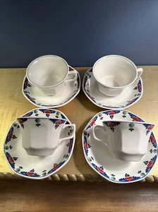 Adams China Veruschka 4 Teeservice Tassen und Untertassen 8 Teile - Bild 1 von 5