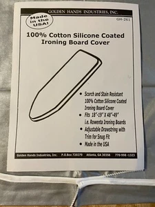 SILICONE COATED IRONING BOARD COVER TO FIT A 18"-19"X48"-49" I.E. ROWENTA BOARD - Picture 1 of 1
