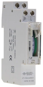 Tages Zeitschaltuhr Analog Schalttafel Einbau Hutschiene 16A 230V 3500W Batterie - Bild 1 von 4