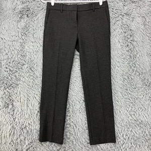 Pantalones de vestir Ann Taylor para mujer 0 gris negro pata de gallo oscuro Academia gótico - Imagen 1 de 11