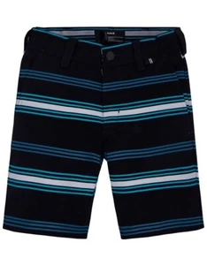 NEW Hurley Big Kids Boys Youth Walk Shorts Size 16 Black - Picture 1 of 7