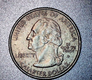 2005 D Oregon State Quarter, Planchet Error - Occurred Gas Rough Surface - Picture 1 of 12