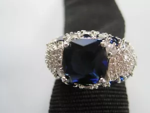 Anillo Mujer Talla 8 Nuevo Azul - Imagen 1 de 4