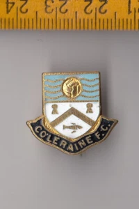 Vintage enamel Coleraine FC Football Club pin badge Northern Ireland Coffer - Picture 1 of 3