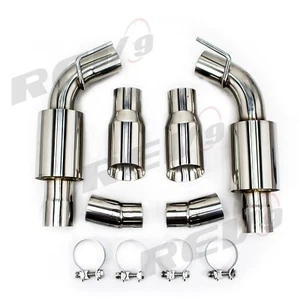 REV9 FLOWMAXX EXHAUST AXLE BACK SPORTS MUFFLER KIT FOR 10-15 CHEVY CAMARO V6 - Picture 1 of 7