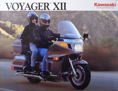 Kawasaki Voyager XII 1991 4 páginas plegable folleto de ventas literatura ZG1200 99969 Foto 1 de 4