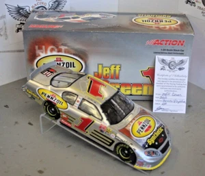 2003 Jeff Green Pennzoil Synthetic 1/24 Action NASCAR Diecast Autographed - Picture 1 of 2
