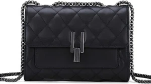 YXBQueen Designer Shoulder Small Leather Crossbody Quilted Purse - Foto 1 di 4