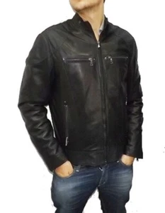 MEN'S CRAFT JACKET, MOD: LEATHER VEST - DANIEL - BLACK - Picture 1 of 6