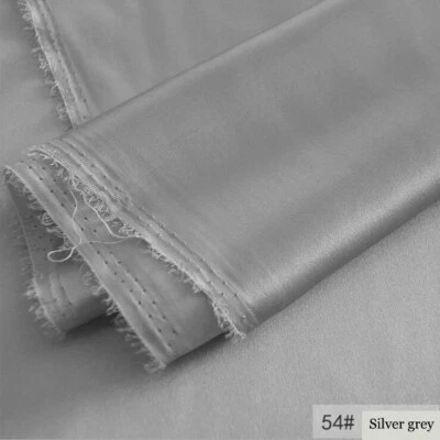 1Yard*114cm Natural Silk Charmeuse Fabric 16 momme Silk Satin Material For Gown  - Image 1 of 4
