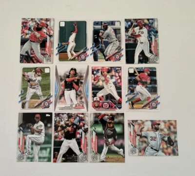 Nationals Lot Cj Abrams 2023 Topps Ntcdb30 2021 Topps Trea Turner Kyle Schwarber - Image 1 of 4