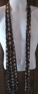 Republican Party Presidents Silk Handmade NeckTie Victory Style Black & White XL - Picture 1 of 11