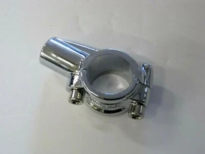 Handle bar mirror mount CHROME bracket for 7/8" handlebars 10mm threads perch - Picture 1 of 3