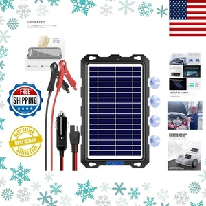 Mantenedor de batería de panel solar de 7,5 W para automóviles, barcos y motocicletas - Fácil configuración - Imagen 1 de 10