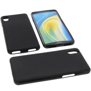 Étui pour TP-Link Neffos A5 Sac Housse Portable TPU Caoutchouc Coque Noir - Photo 1/5