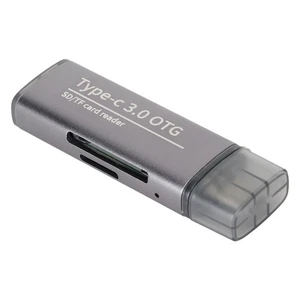 3 In 1 USB Storage Card Reader 5Gbps Plug And Play Portable OTG Card Reader NEW - Afbeelding 1 van 12