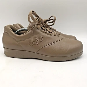 SAS Free Time Damenschuhe taupefarben Leder 9M bequeme Schnürschuhe Walking-Sneaker - Bild 1 von 11
