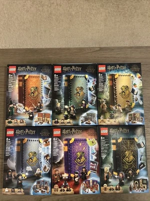 LEGO Harry Potter Hogwarts Moments Complete Series of 6 Sets/Books NISB - Image 1 of 4