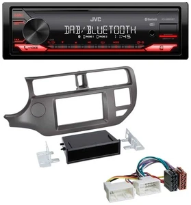 JVC Bluetooth USB DAB MP3 Autoradio für Kia Rio UB 2011-2014 anthrazit - Bild 1 von 7