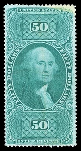 Scott R101c 1863 $50.00 Internal Revenue Used F-VF Cat $210 - Picture 1 of 1