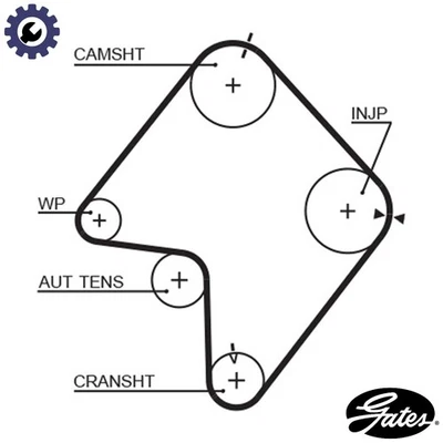 TIMING BELT 5355XS FOR SUZUKI GRAND/VITARA/XL-7/NOMADE/ESCUDO SIDEKICK  KIA - Image 1 of 4