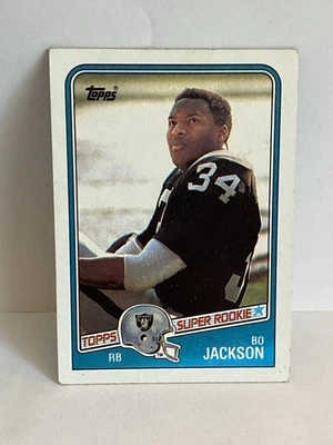 Bo Jackson 1988 Topps Super Rookie RC #327 Raiders Foto 1 de 3