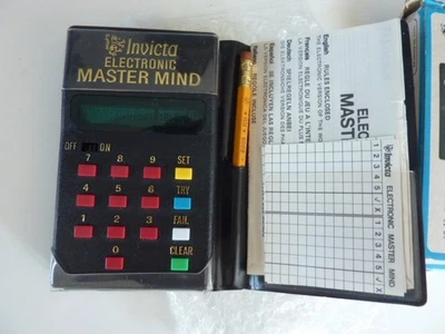 Electronic MasterMind Game Vintage Invicta Retro From 1977 Collectable Boxed - Image 1 of 3