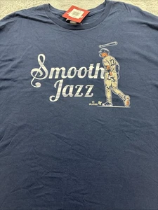 New York Yankees MLB Smooth Jazz Tshirt Men’s XL Jazz Chisholm Jr. Blue - Picture 1 of 5