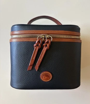 Rara Bolsa de Viagem Dooney & Bourke AWL Preta Pequena Captiva Couro Pebbled (Sem FOB) - Imagem 1 de 4