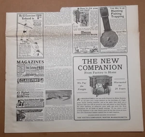 1915 BARNEY & BERRY HOCKEY Mag. AD ~ CONRON SCHLITTSCHUHE ~ Onkel Bill Zirkus Spielzeug Spiel - Bild 1 von 6