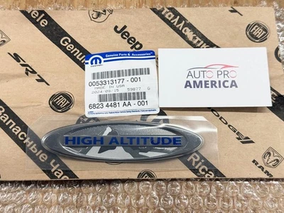 EMBLEMA PUERTA LEVADIZA DE GRAN ALTITUD 2014-2017 JEEP BRÚJULA PATRIOT OEM 68234481AA Foto 1 de 4