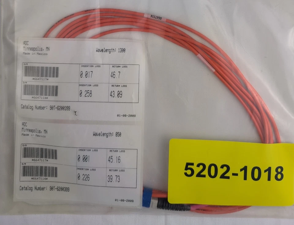 Cable de prueba ADC 90T-6200399 3 m 3 mm SIM MM SC-SC Foto 1 de 1