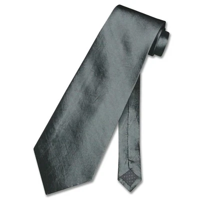 Corbata de cuello Covona gris carbón liso color texturizado para hombre gris Foto 1 de 2