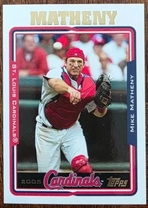2005 TOPPS MIKE MATHENY ST. LOUIS CARDINALS CARD #124 NM/MT - Picture 1 of 2