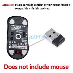 USB Receiver for ASUS ROG HARPE ACE AIMLAB 36K Wireless Gaming Mouse Adapter - Picture 1 of 12