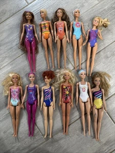 Barbie Traje de Baño Muñeca de Playa Mattel Lote, Juego de 11 Traje de Baño Barbies, a7 - Imagen 1 de 14