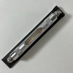 Vintage Starrett Co. 98-8 Präzisions-Maschinist-Wasserwaage mit Kreuz-Test-Fläschchen, 8" L - Bild 1 von 18