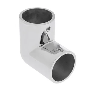 25mm 90 Deg Elbow Hand Rail Fitting - Marine Grade Stainless Steel - Picture 1 of 6