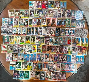 MLB HOF Lot 135 Baseball Cards Mostly 1980s Cards All Hall of Famers EX - Picture 1 of 9