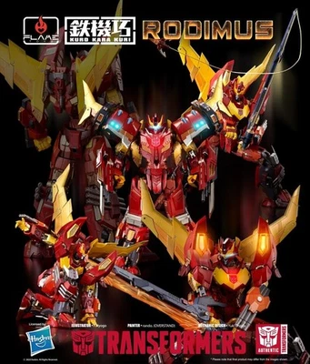 Flame Toys Kuro Kara Kuri 08 Series Transformers Rodimus Prime - Image 1 of 4