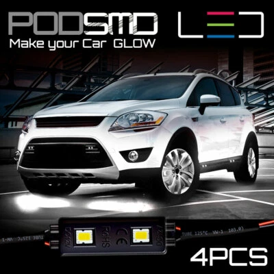 Kit de luces LED de roca debajo del auto blanco debajo de la carrocería brillo de neón para Mazda CX5 Foto 1 de 4